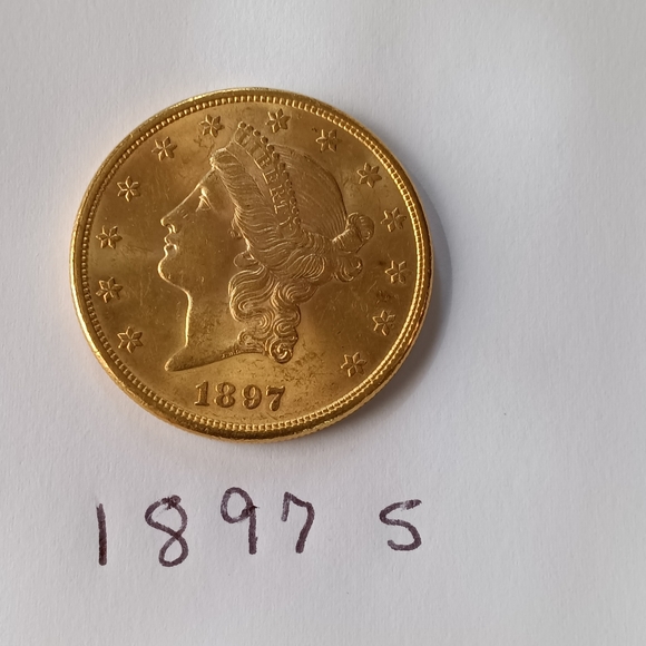 1897 $20 gold coin - Picture 2 of 4